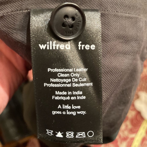 Aritzia Wilfred Free Black Leather (Real) Mini Skirt - Size 2 - Picture 14 of 15